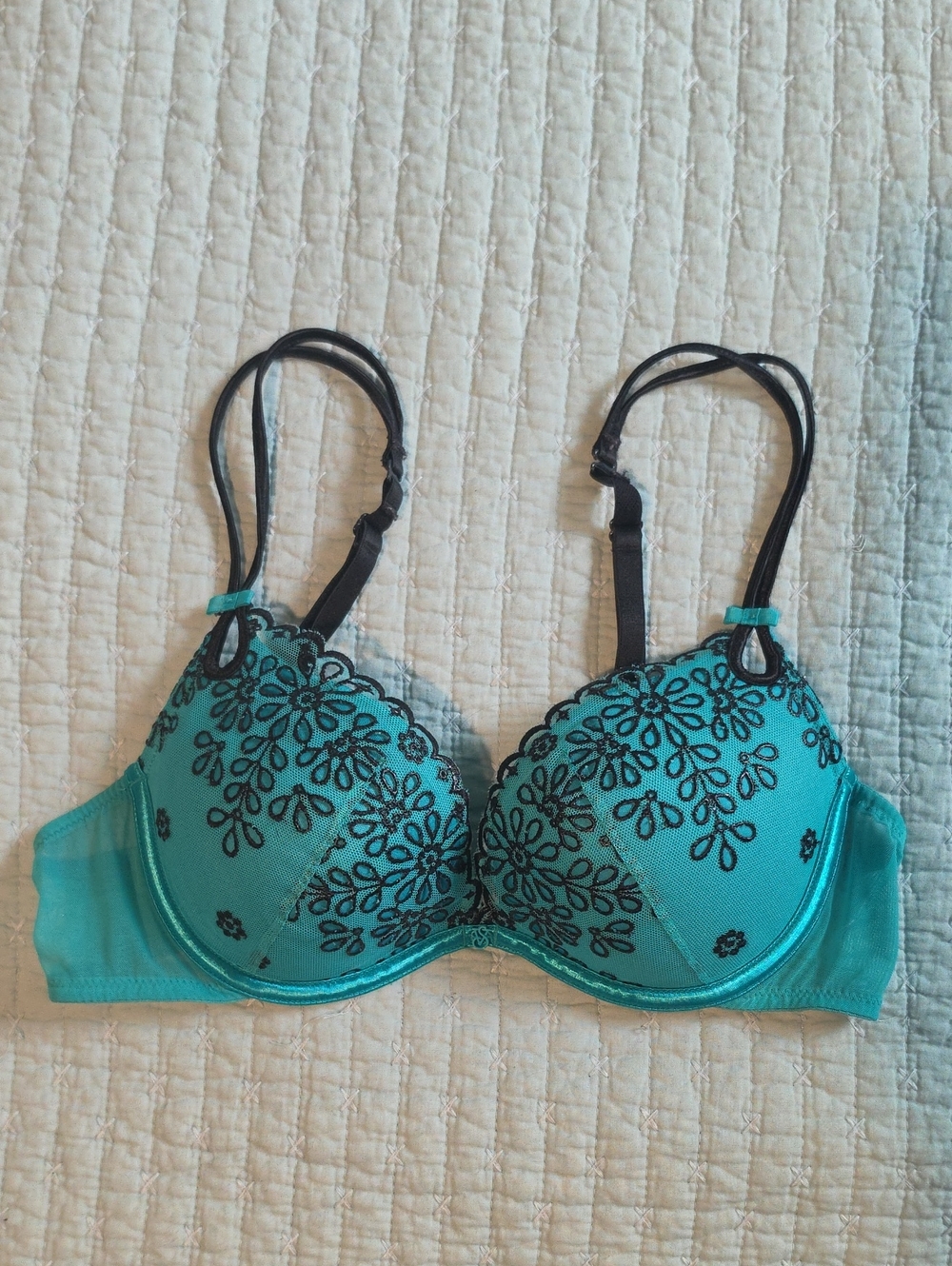 Victoria's Secret Teal Push Up Bra 34B